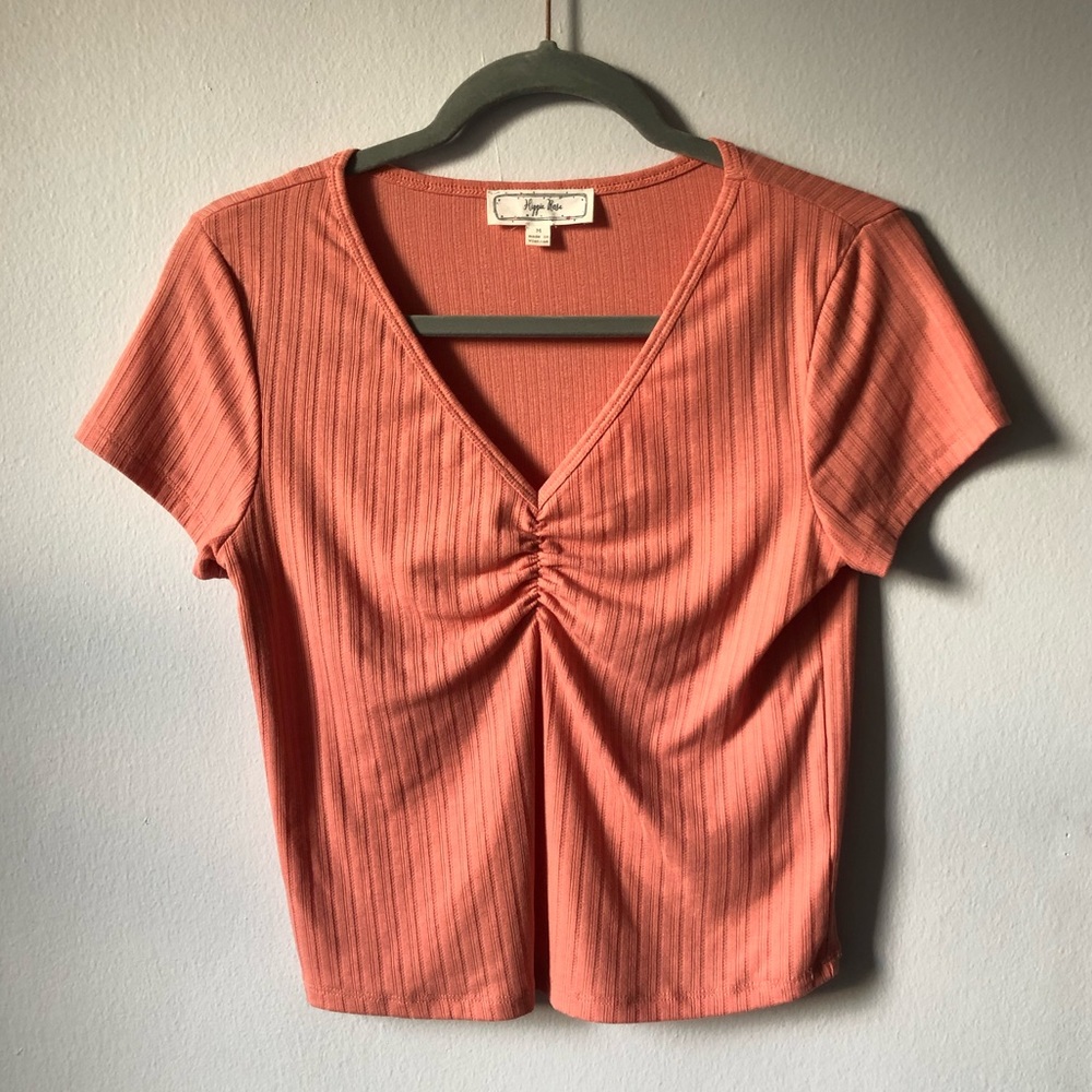 Hippie Rose V-neck T-shirt
